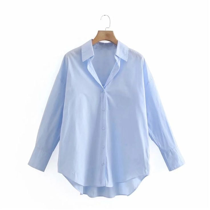 Bluse Alya - Moody Fashion Hellblau / S